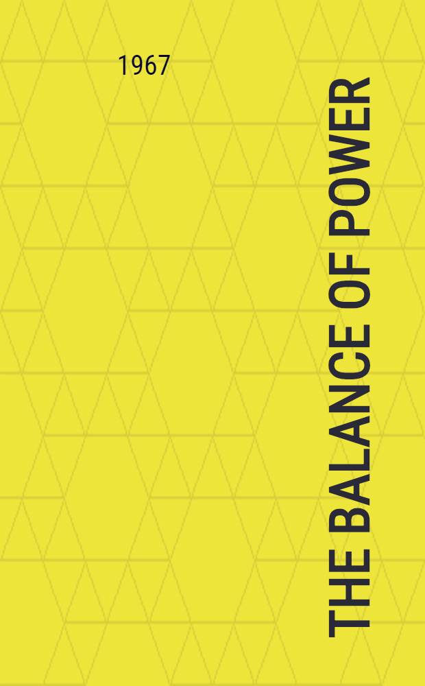 The balance of power