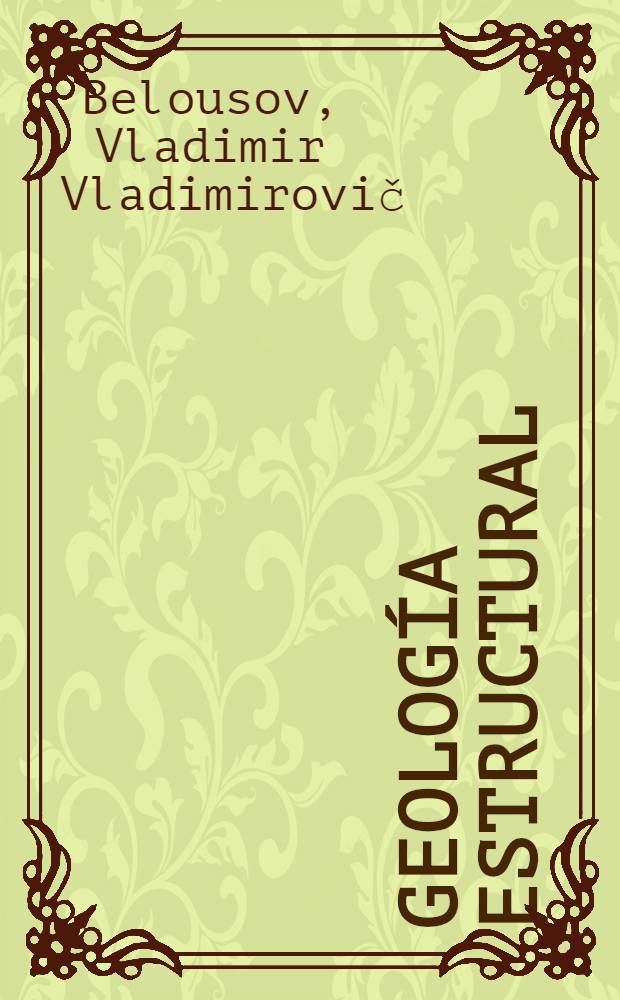 Geología estructural