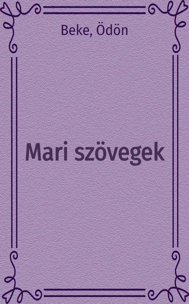 Mari szövegek