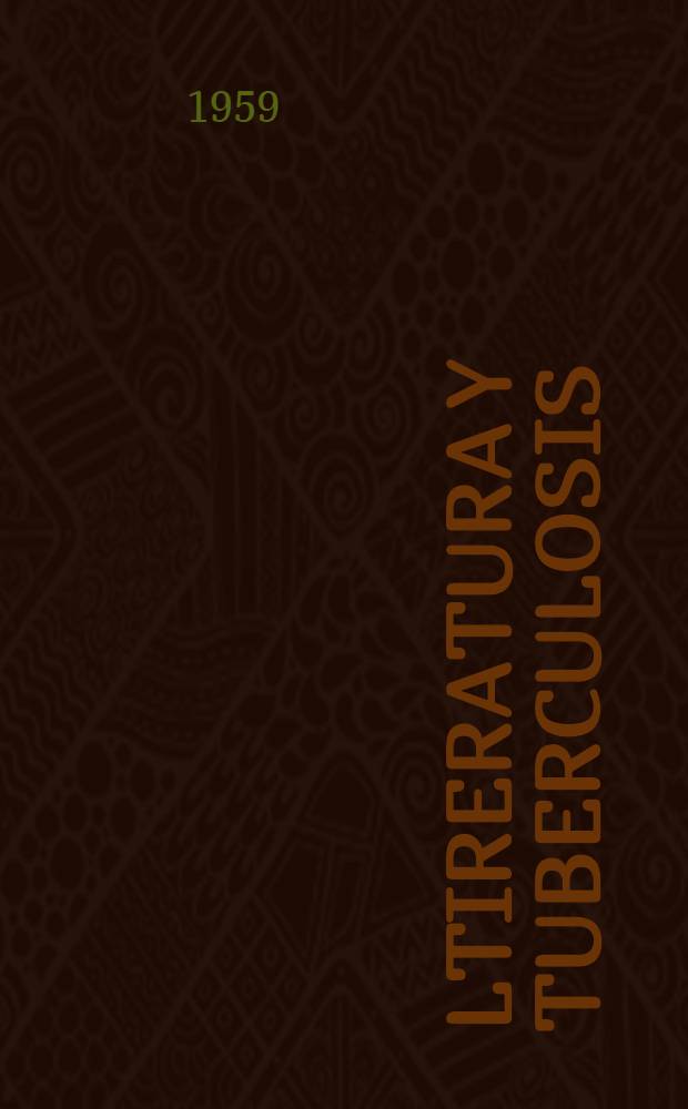 Ltireratura y tuberculosis
