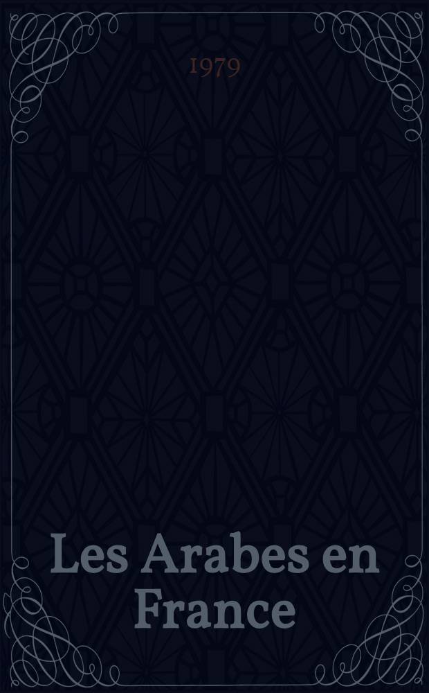 Les Arabes en France
