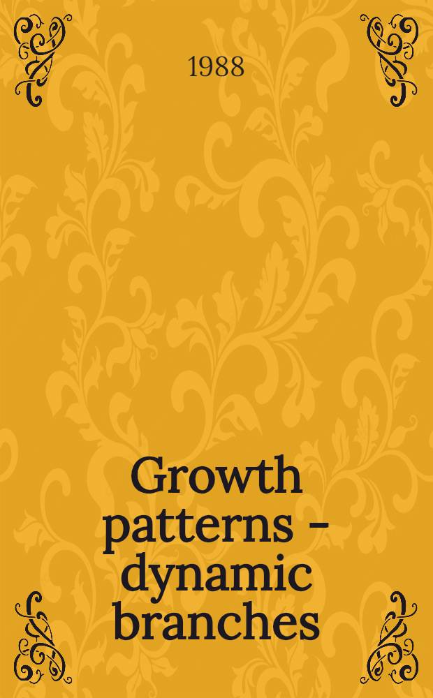 Growth patterns - dynamic branches : A contribution to the description of the socialist growth pattern