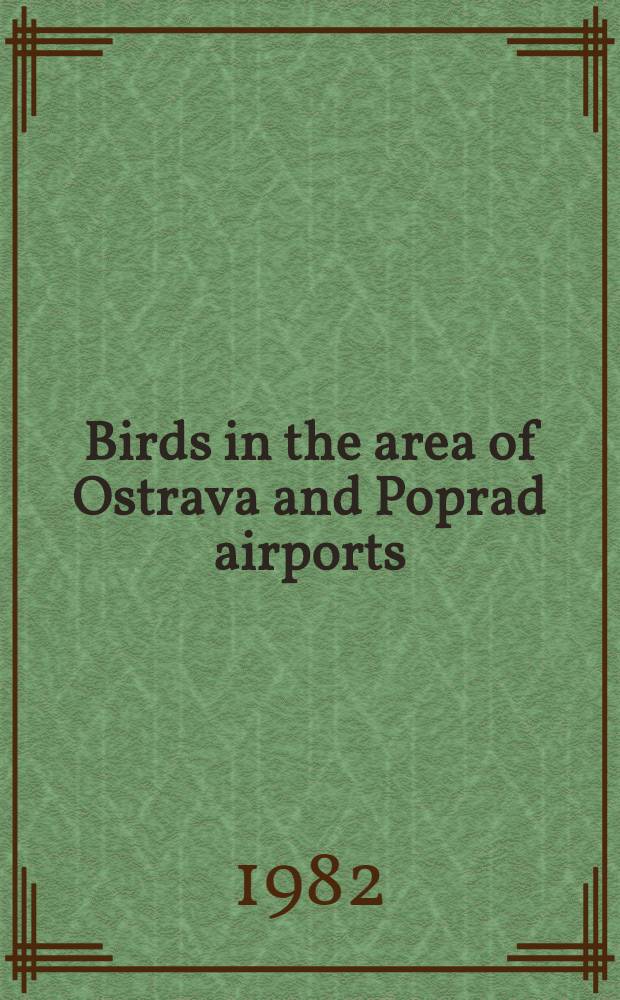 Birds in the area of Ostrava and Poprad airports