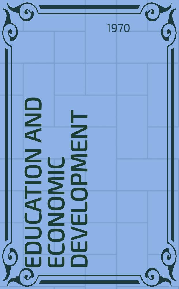 Education and economic development