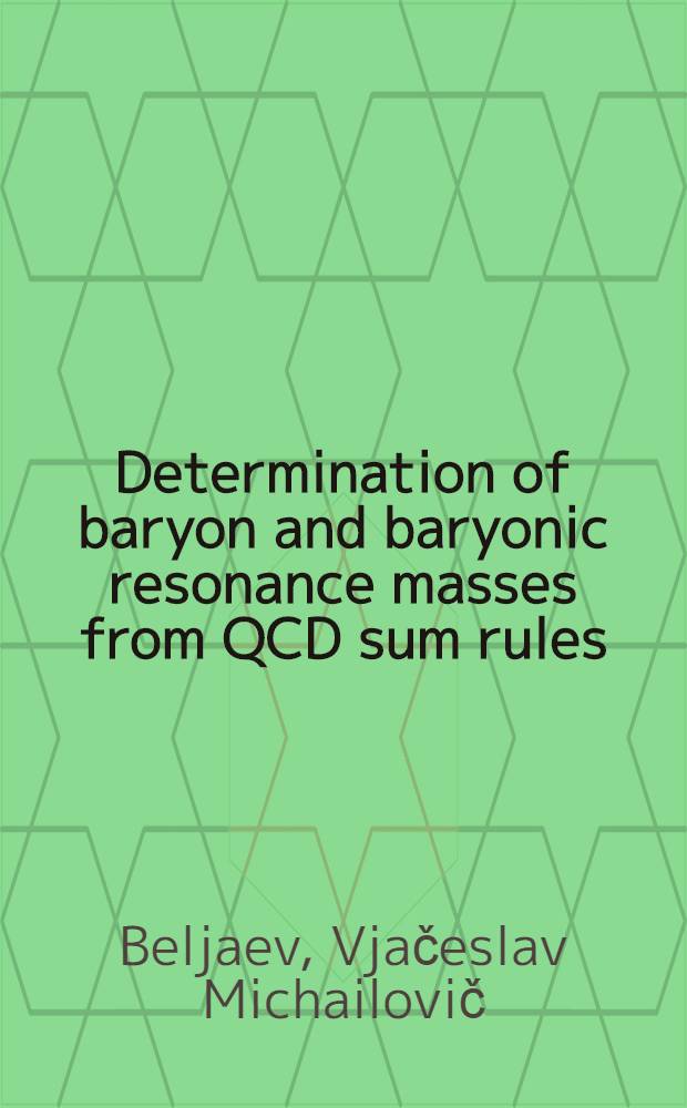 Determination of baryon and baryonic resonance masses from QCD sum rules