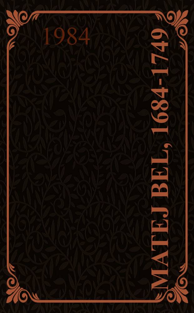 Matej Bel, 1684-1749 : Súbor 25 pohľadníc