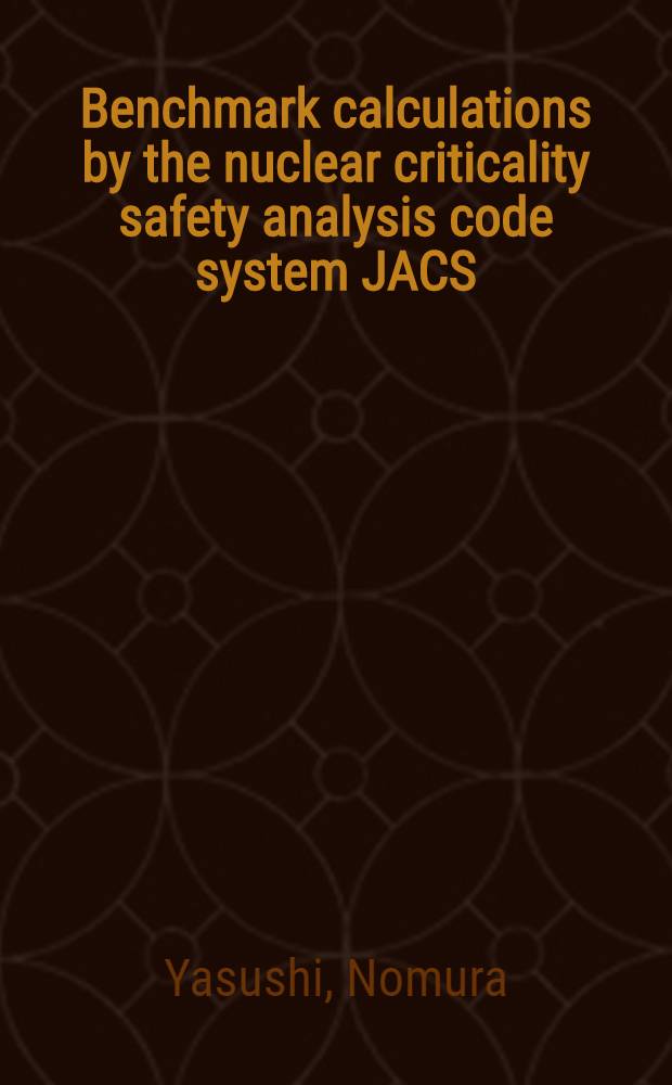 Benchmark calculations by the nuclear criticality safety analysis code system JACS (MGCL KENO-IV)