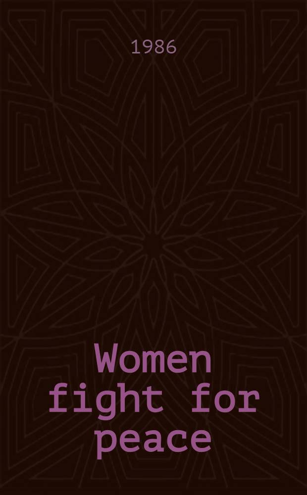 Women fight for peace