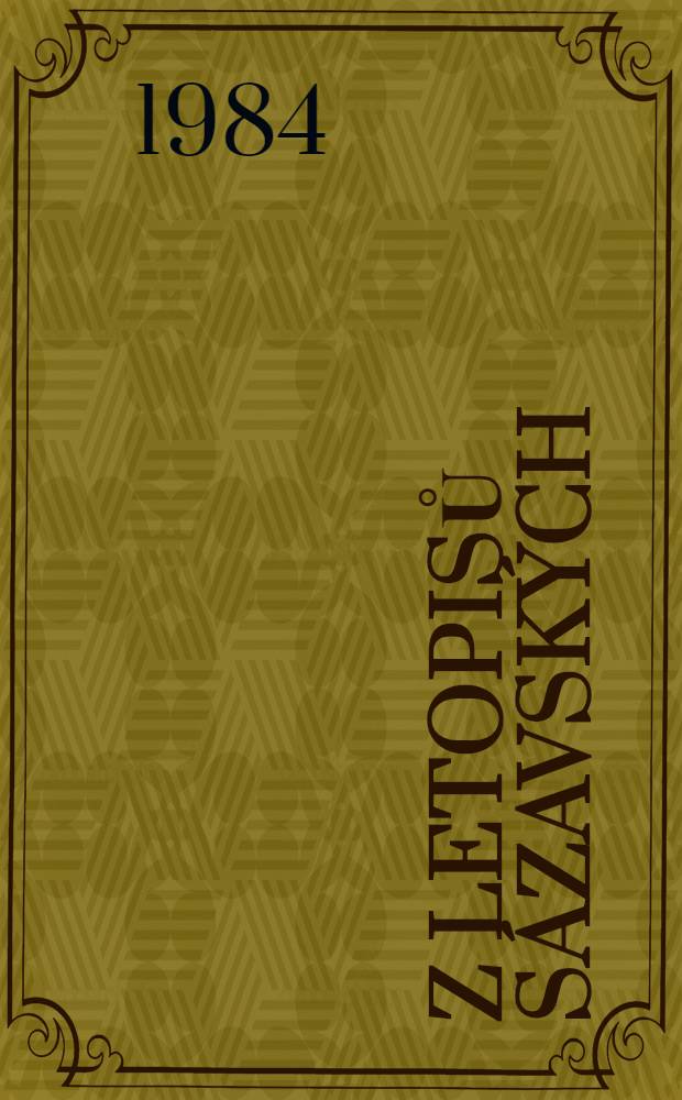 Z letopisů sázavských