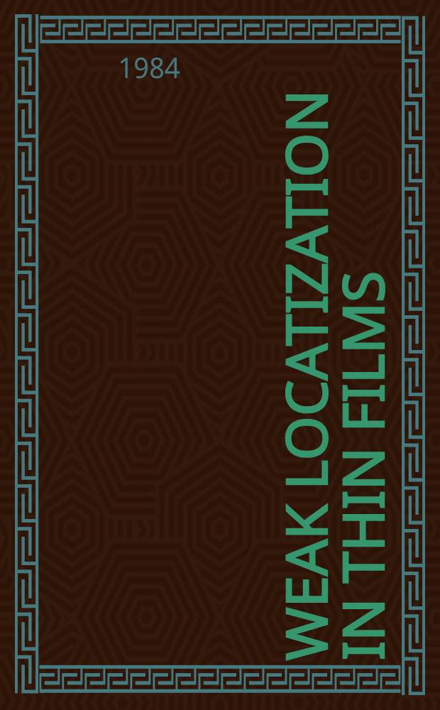 Weak locatization in thin films : A time-of-flight experiment with conduction electrons