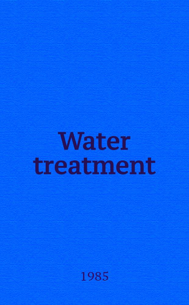 Water treatment