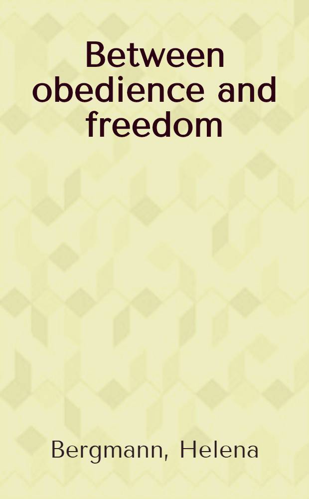 Between obedience and freedom : Woman's role in the mid-nineteenth century industrial novel : Diss.