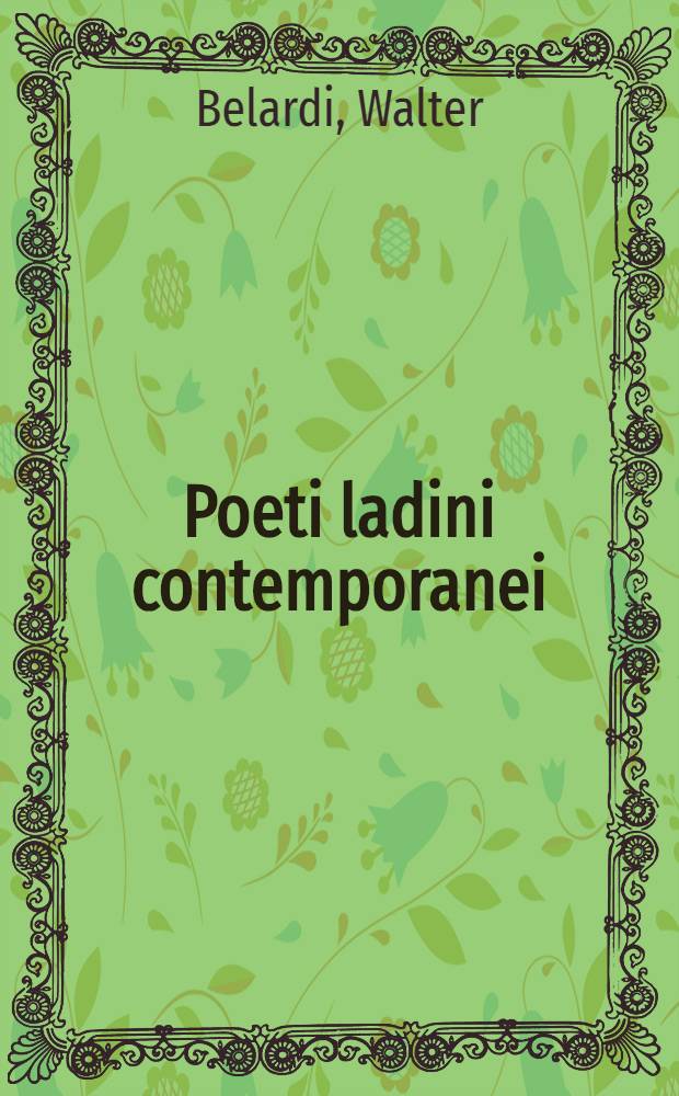 Poeti ladini contemporanei