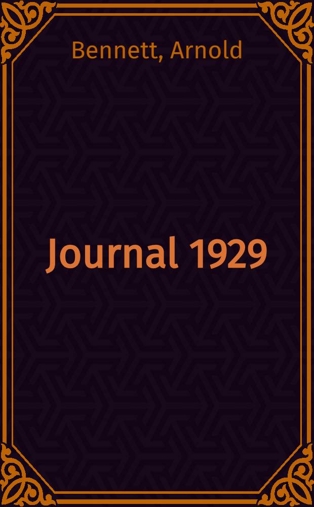 Journal 1929