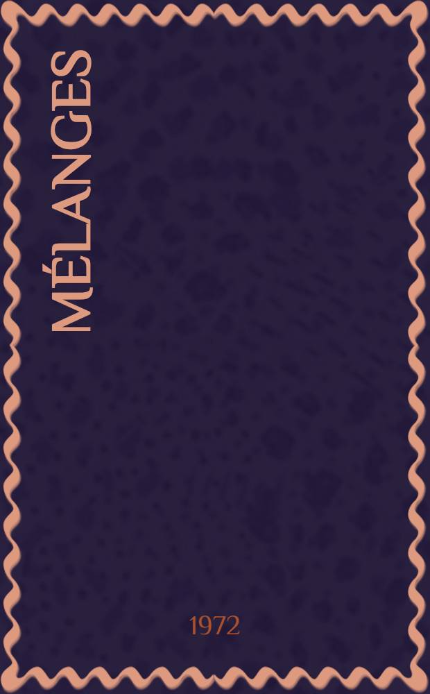 Mélanges