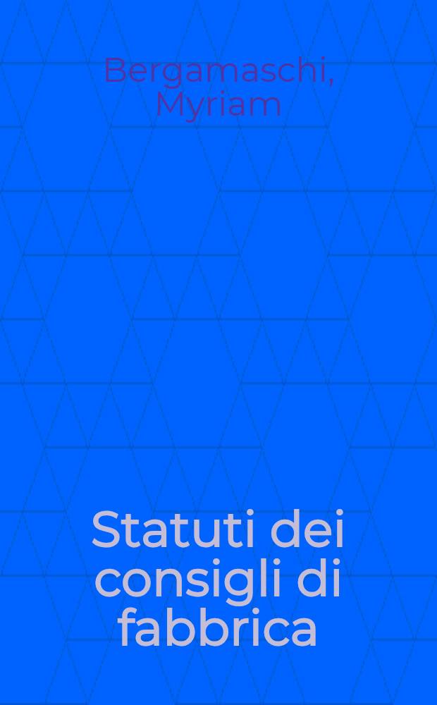 Statuti dei consigli di fabbrica : Il settore metalmecc. milanese, 1970-1980