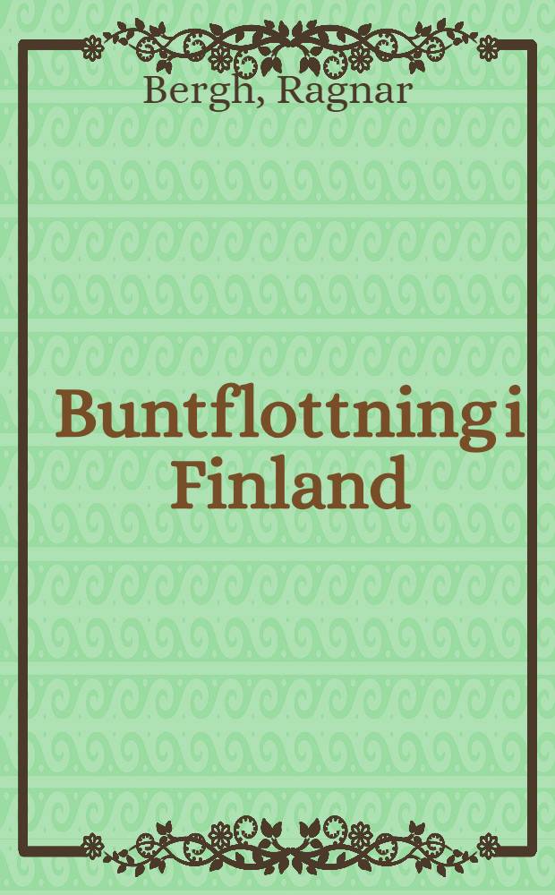 Buntflottning i Finland