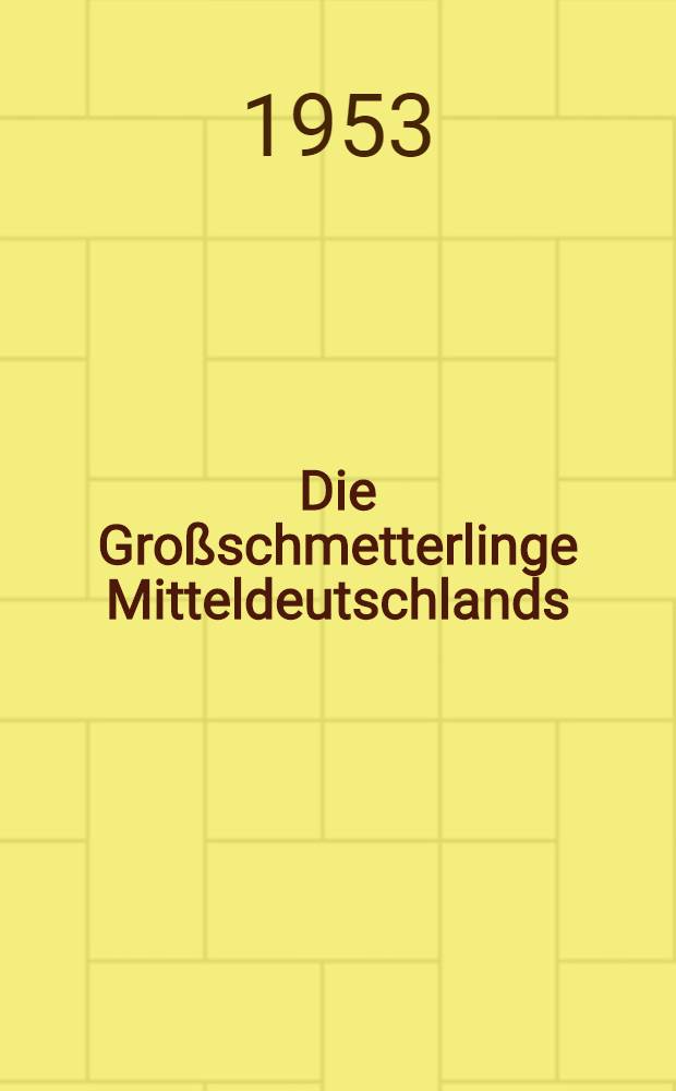 Die Großschmetterlinge Mitteldeutschlands : Unter besonderer Berücksichtigung der Formenbildung, der Vegetation und der Lebensgemeinschaften in Thüringen sowie der Verflechtung mit der Fauna Europas Nach eigenen Beobachtungen und Versuchen sowie mit Verwendung von Beiträgen von Prof. Dr. Arthur Petry und zahlreichen thüringischen Entomologen. Bd. 3 : Spinner und Schwärmer