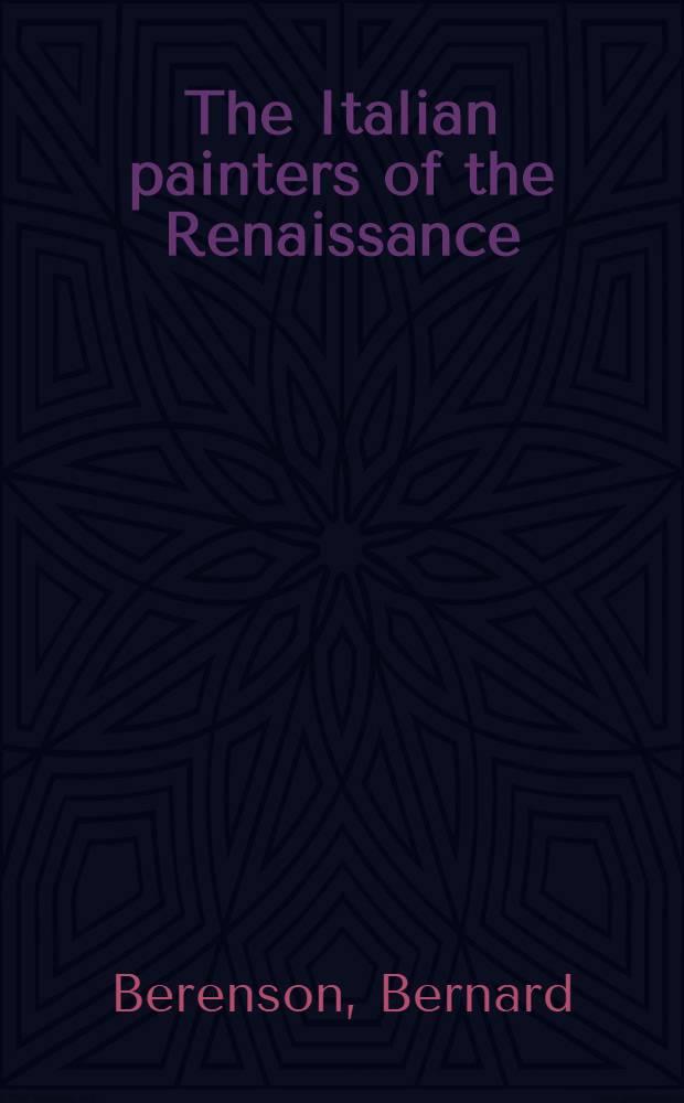 The Italian painters of the Renaissance