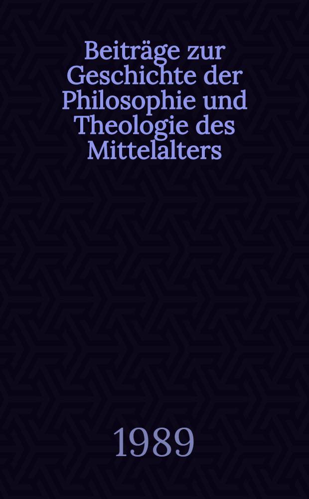 Beiträge zur Geschichte der Philosophie und Theologie des Mittelalters : Texte und Untersuchungen. Bd. 43, H. 10 : Repertorium der lateinischen Sermones des Mittelalters
