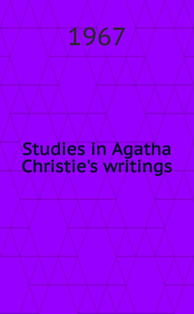Studies in Agatha Christie's writings : The behaviour of a good (great) deal, a lot, lots, much, plenty, many, a good (great) many