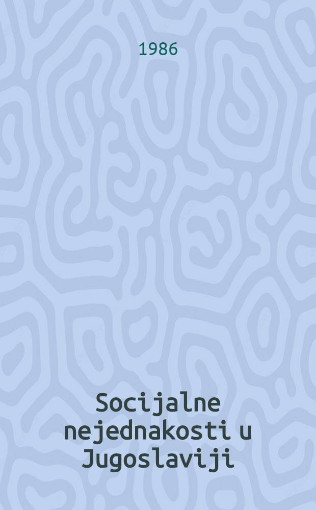 Socijalne nejednakosti u Jugoslaviji