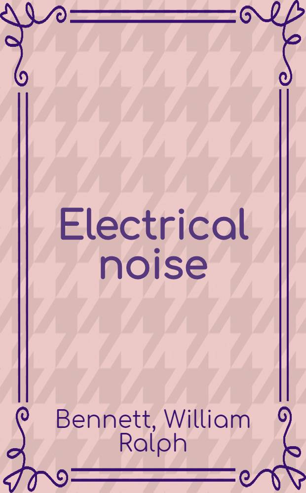 Electrical noise