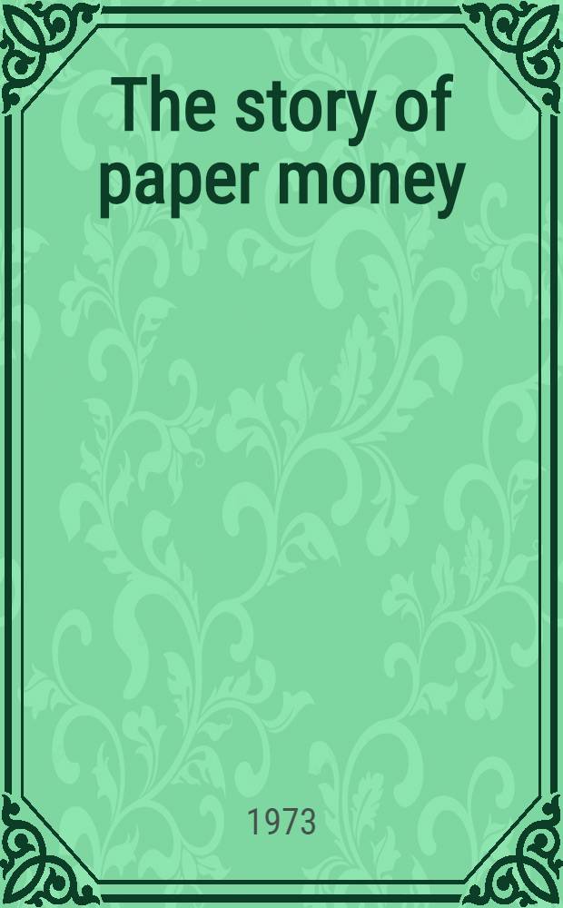 The story of paper money