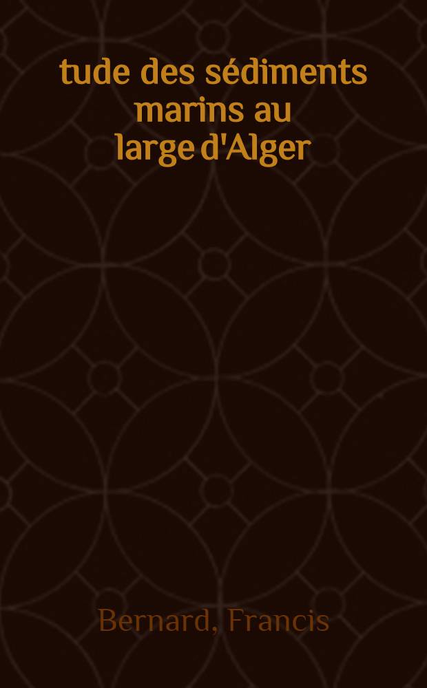 Étude des sédiments marins au large d'Alger