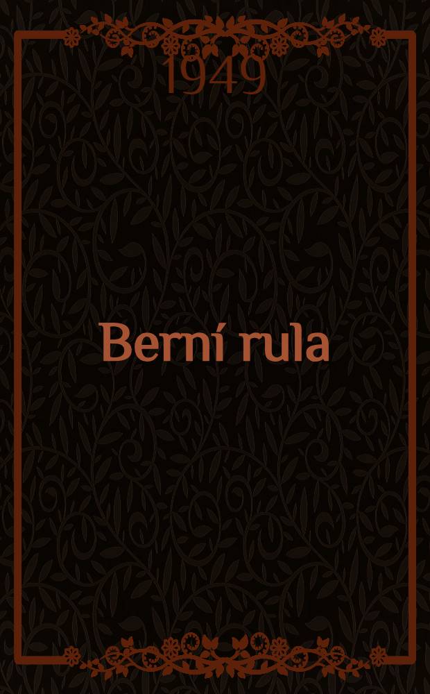 Berní rula