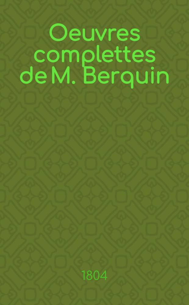 Oeuvres complettes de M. Berquin : Par ordre de matières. T. 13 : Sandford et Merton