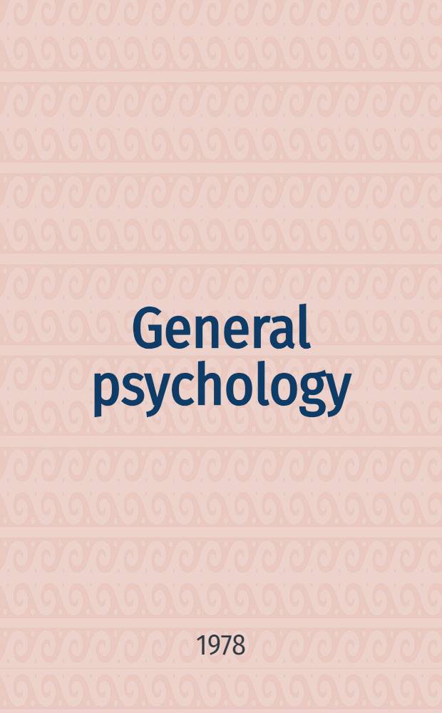 General psychology