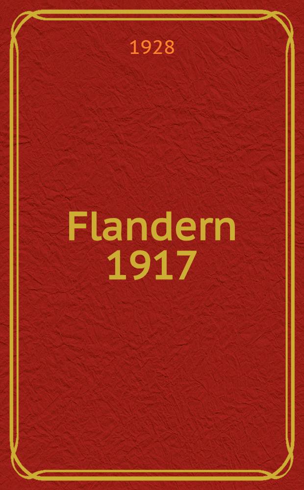 Flandern 1917