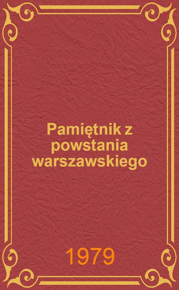 Pamiętnik z powstania warszawskiego