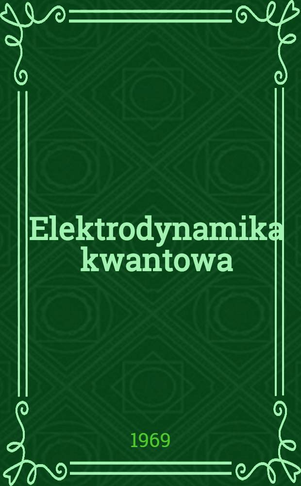 Elektrodynamika kwantowa
