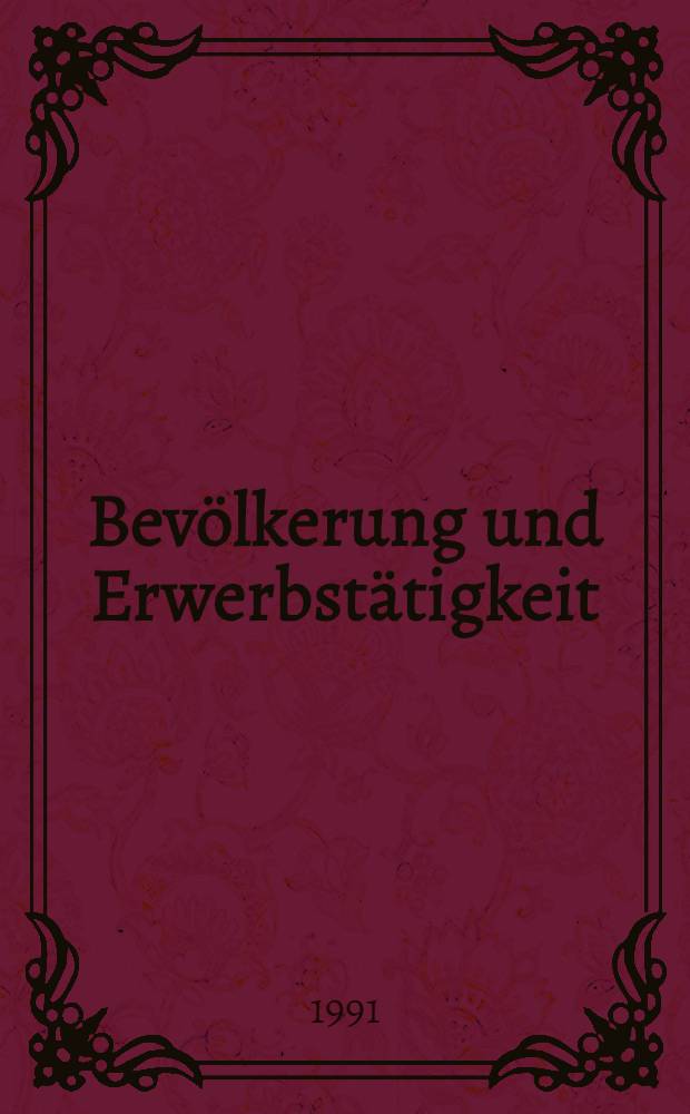Bevölkerung und Erwerbstätigkeit : Volkszählung vom 25. Mai 1987. H. 9 : Pendler