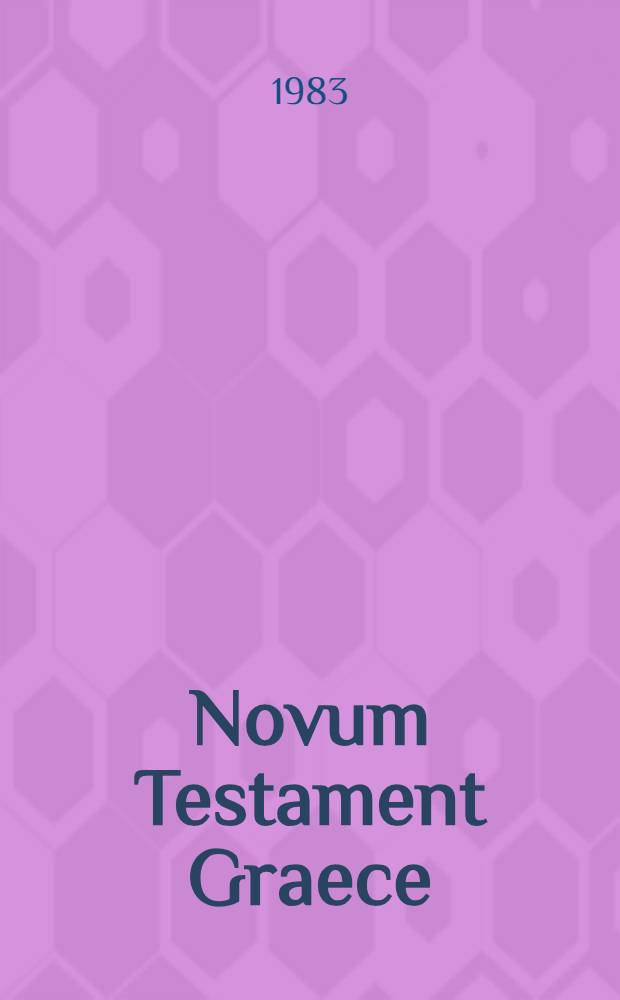 Novum Testament Graece