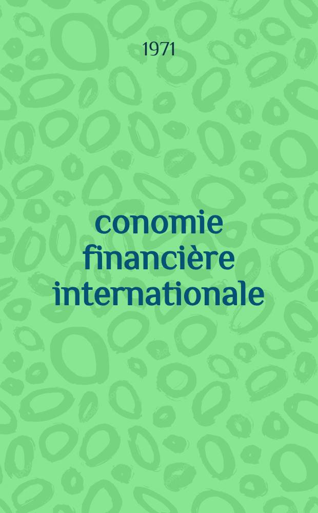 Économie financière internationale