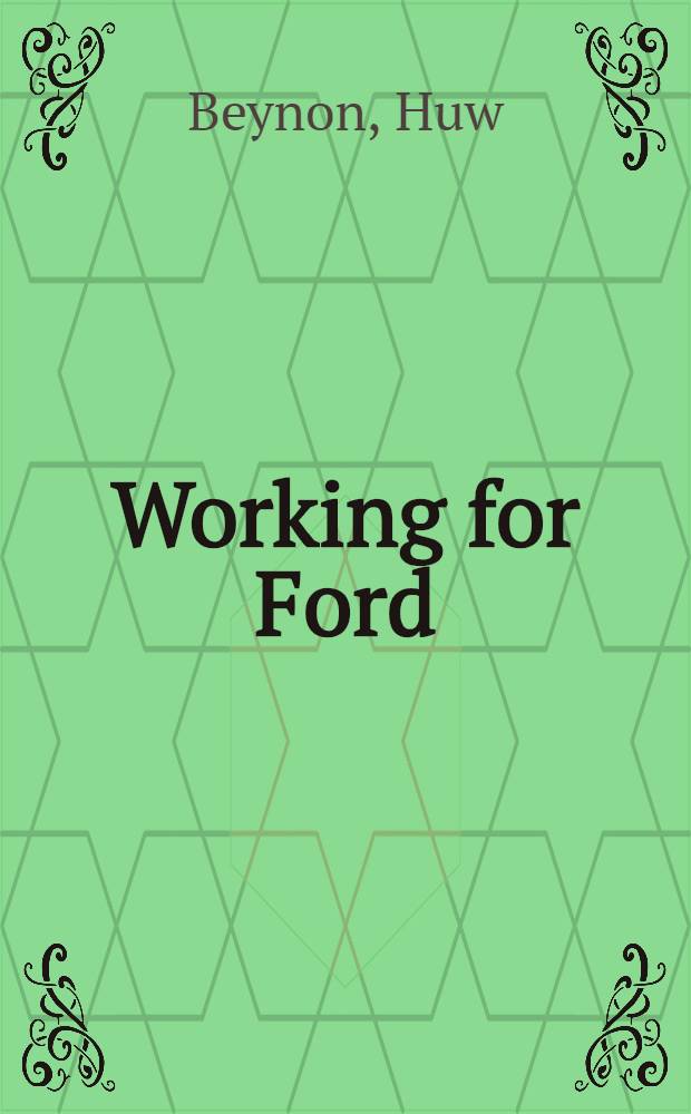 Working for Ford