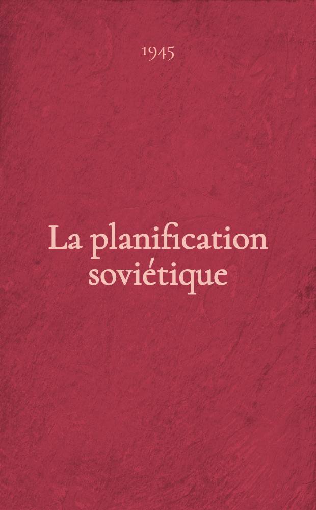 La planification soviétique