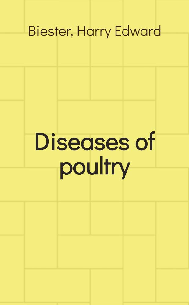 Diseases of poultry