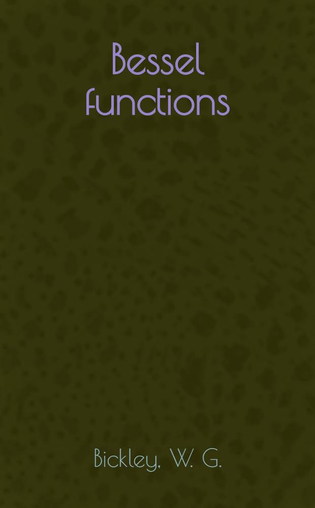 Bessel functions