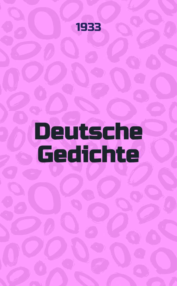 Deutsche Gedichte