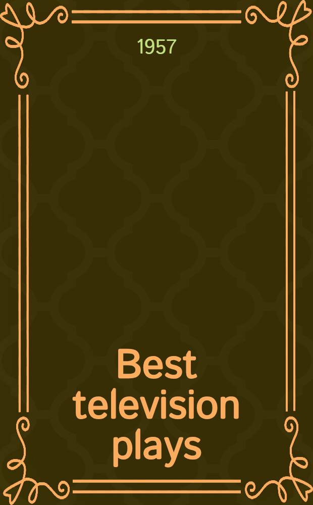 Best television plays
