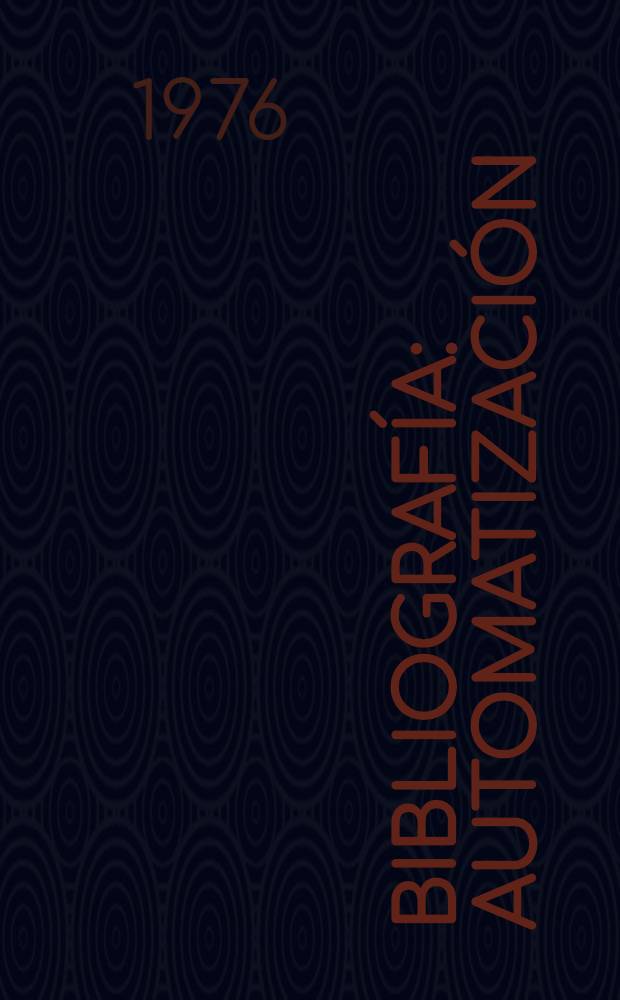 Bibliografía: automatización