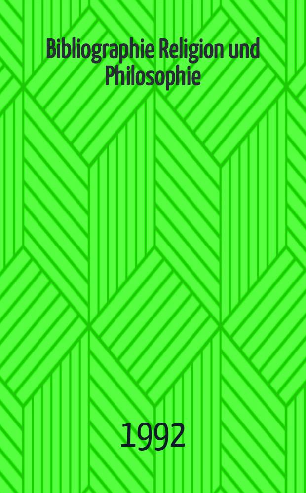 Bibliographie Religion und Philosophie : Deutschsprachige Hochschulschriften u. Veröff. außerhalb des Buchhandels 1966-1980. Bd. 3 : Bibliographie