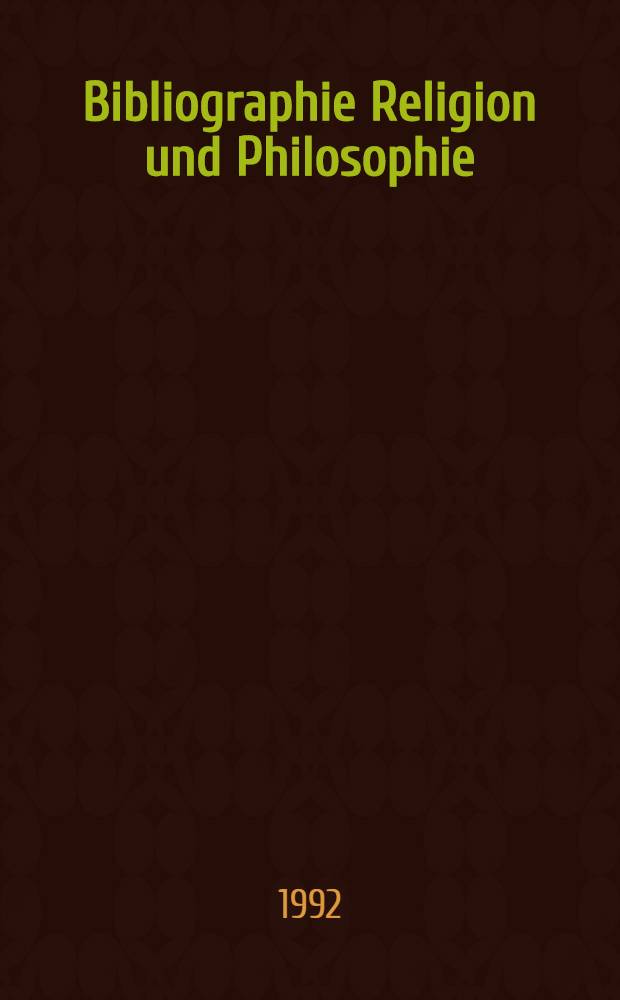 Bibliographie Religion und Philosophie : Deutschsprachige Hochschulschriften u. Veröff. außerhalb des Buchhandels 1966-1980. Bd. 4 : Autoren- und Körperschaftenregister ; Sachregister