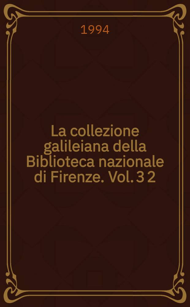La collezione galileiana della Biblioteca nazionale di Firenze. Vol. 3 [2] : "I discepoli"