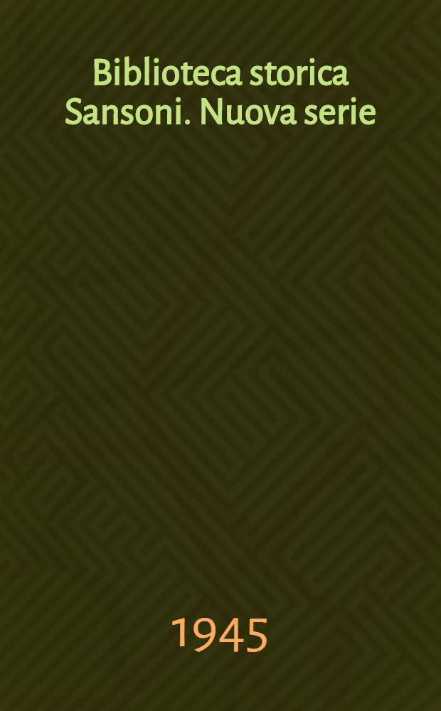 Biblioteca storica Sansoni. Nuova serie