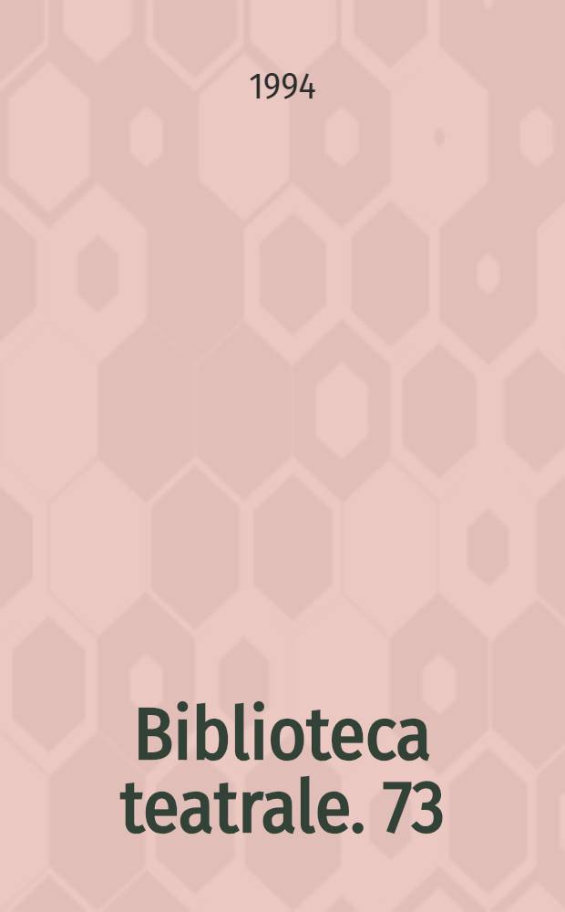 Biblioteca teatrale. 73 : Profumo di Rus'